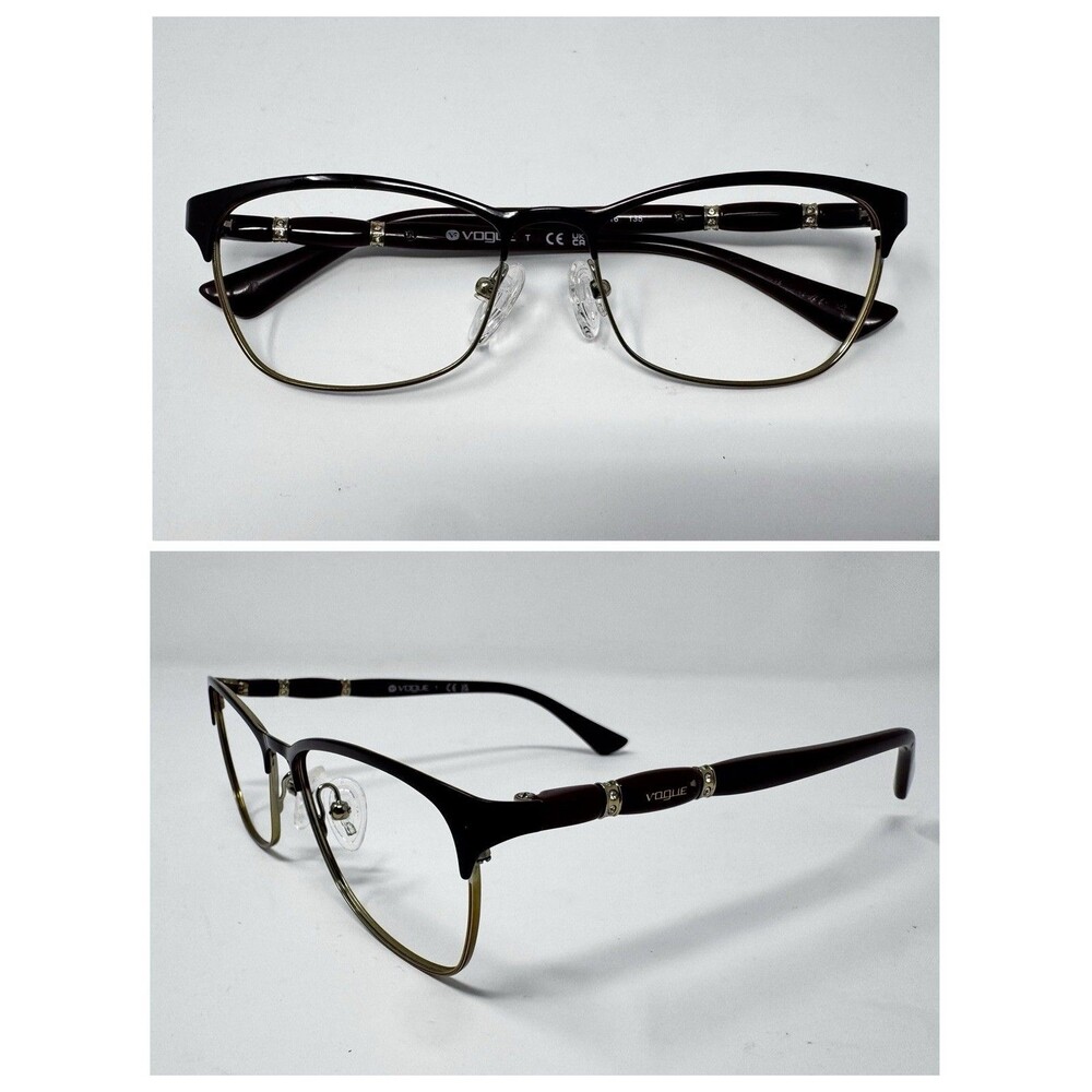 Vogue VO3987-B 986 Burgundy Gold Eyeglass Frames 52-16-135